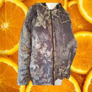 Woolrich Outdoor Guide Collection Camo Insulated Zip Up Jacket Size Large‎